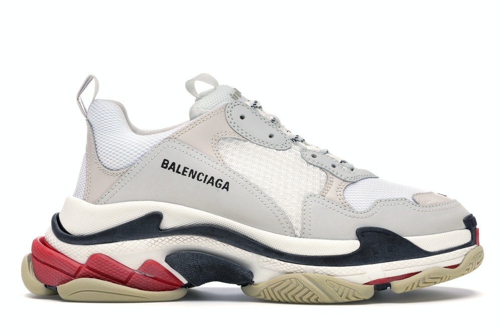 Ba*len*cia*ga triple s white black red