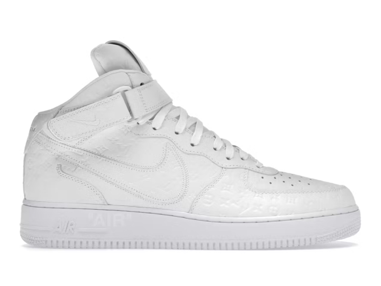 l**is V*t*n nike air force 1 mid by virgil abloh white